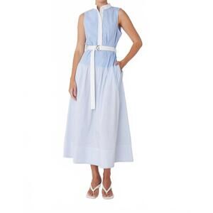 NEW JS71 zelma dress in blue/white stripe